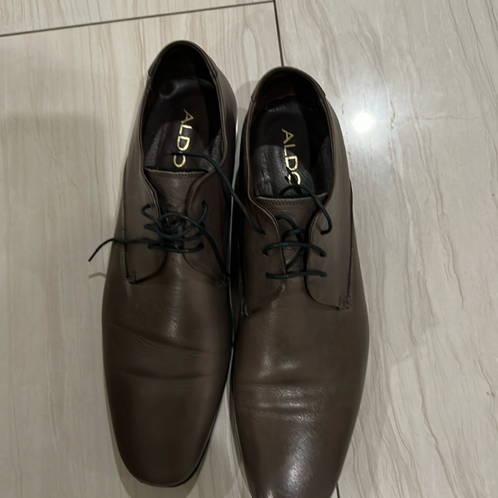 ALDO Men's Noicien-w Oxford lace-up shoes size EU46 US 13 gray Vintage shoes